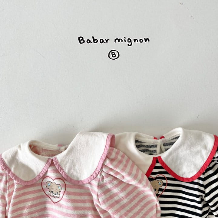 Babar Mignon - Korean Baby Fashion - #babyboutiqueclothing - Smile Bear Tee - 3