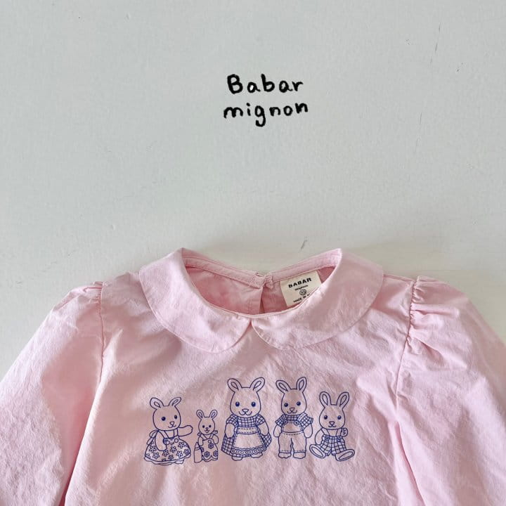 Babar Mignon - Korean Children Fashion - #Kfashion4kids - Rabbit Family Blouse - 11