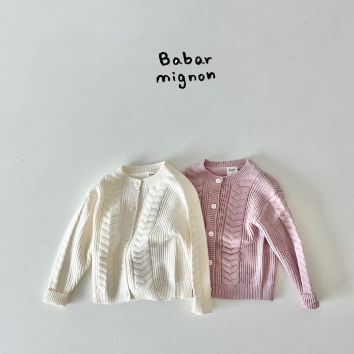 Babar Mignon - Korean Children Fashion - #Kfashion4kids - Bosong Cardigan