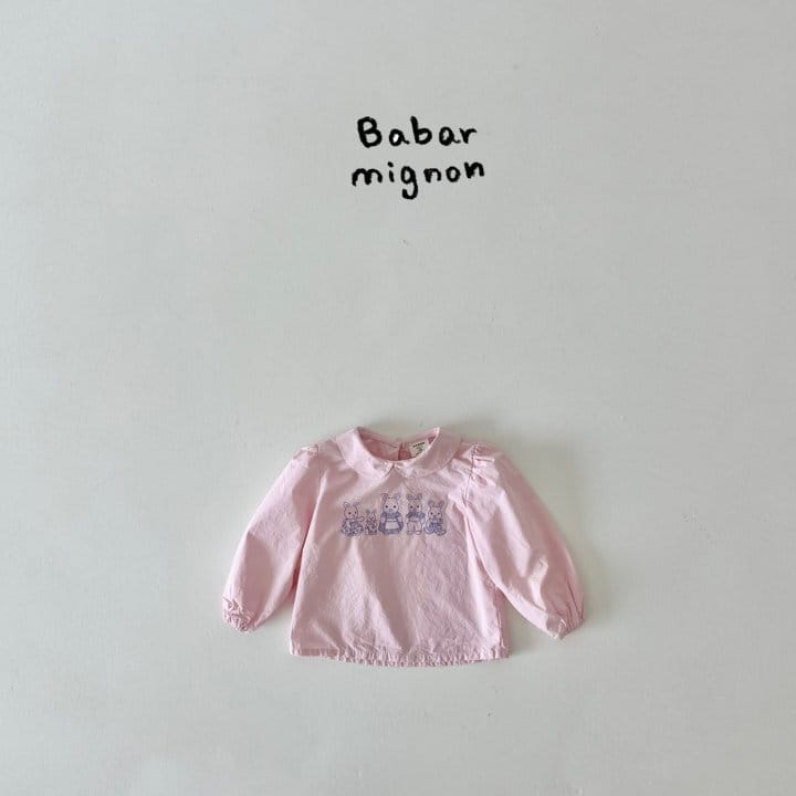 Babar Mignon - Korean Children Fashion - #kidsshorts - Rabbit Family Blouse - 8