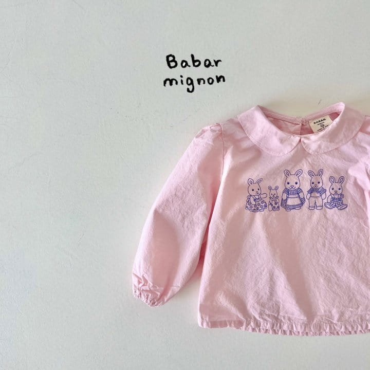Babar Mignon - Korean Children Fashion - #kidzfashiontrend - Rabbit Family Blouse - 10