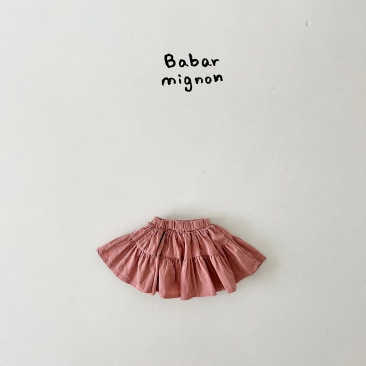 Babar Mignon - Korean Children Fashion - #minifashionista - Rib Cancan Skirt - 10