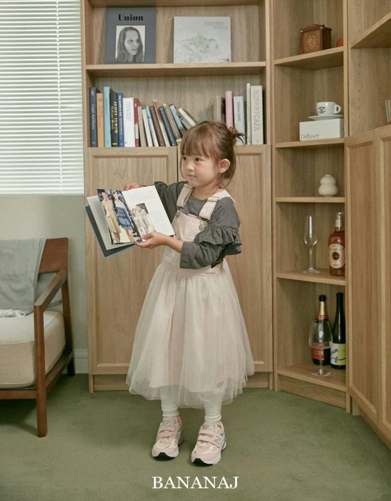 Banana J - Korean Children Fashion - #kidsshorts - Kitty Layered Tee - 10