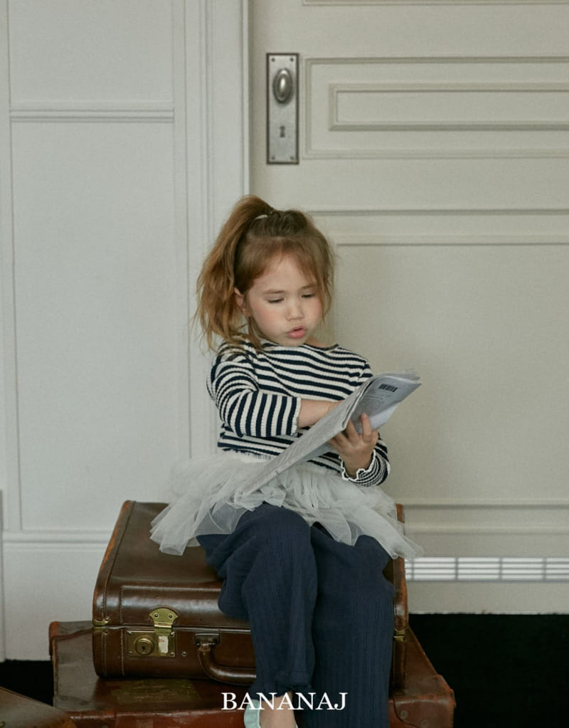 Banana J - Korean Children Fashion - #stylishchildhood - Som Stripes Tee - 3