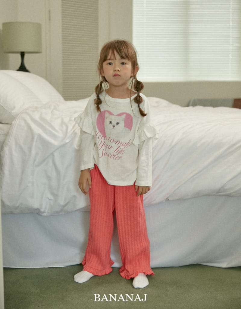 Banana J - Korean Children Fashion - #todddlerfashion - Twist Frill Pants - 5