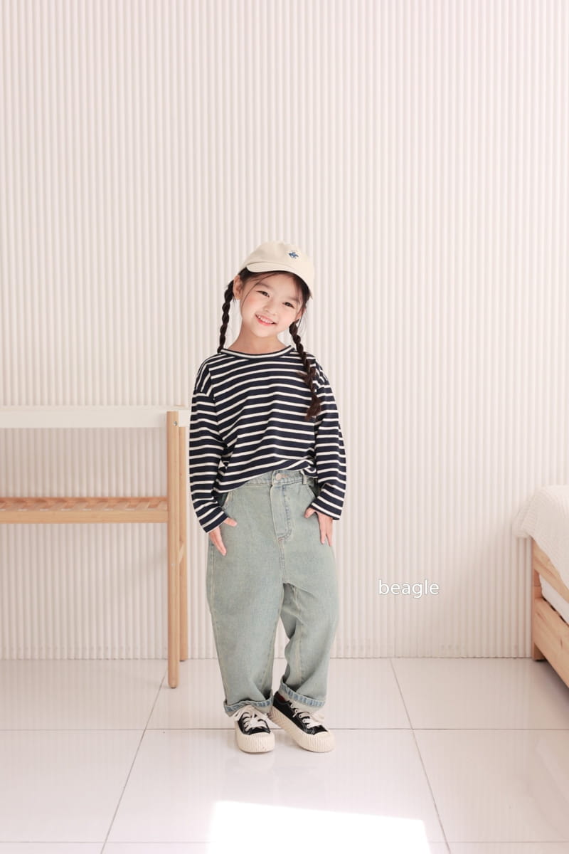 Beagle - Korean Children Fashion - #childrensboutique - Hei Stripes Tee - 2