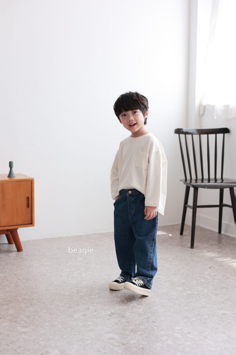 Beagle - Korean Children Fashion - #childrensboutique - Today Pocket Tee