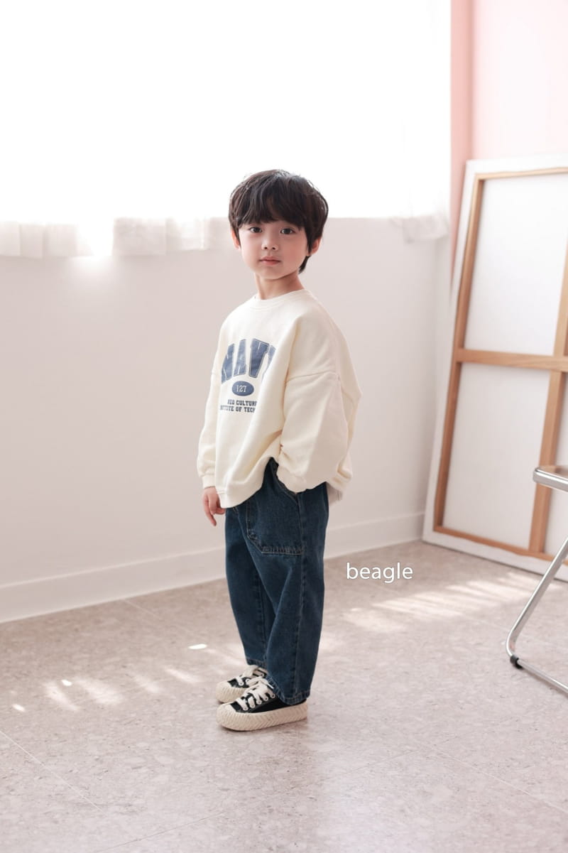 Beagle - Korean Children Fashion - #childrensboutique - Navy Sweatshirt - 7