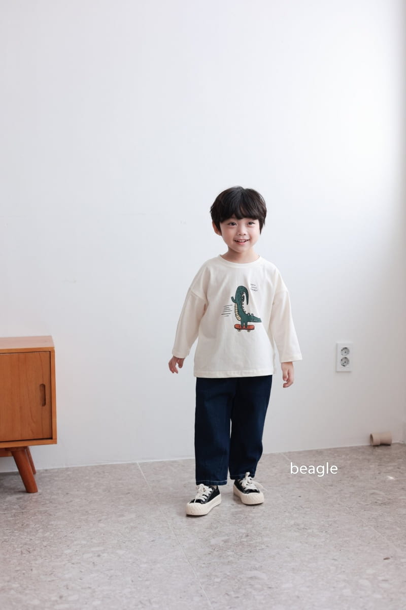 Beagle - Korean Children Fashion - #childrensboutique - Dart Baggy Jeans - 3