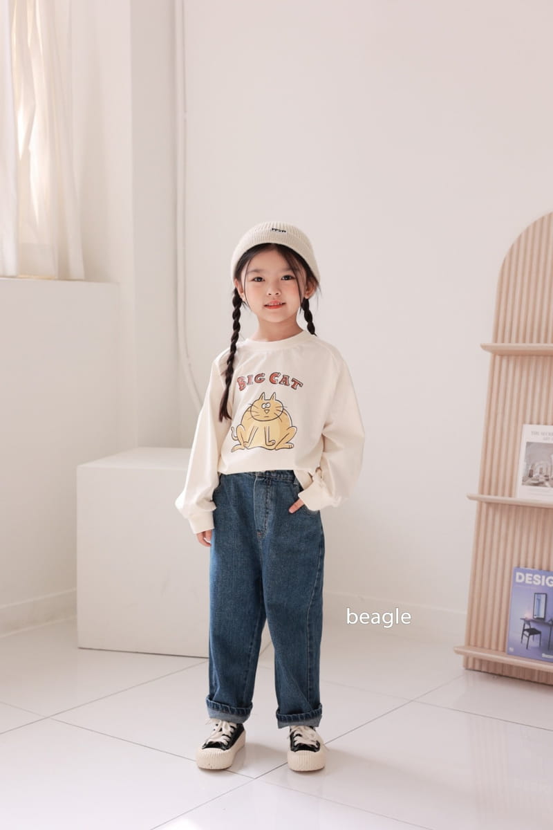 Beagle - Korean Children Fashion - #designkidswear - Big Cat Tee - 9