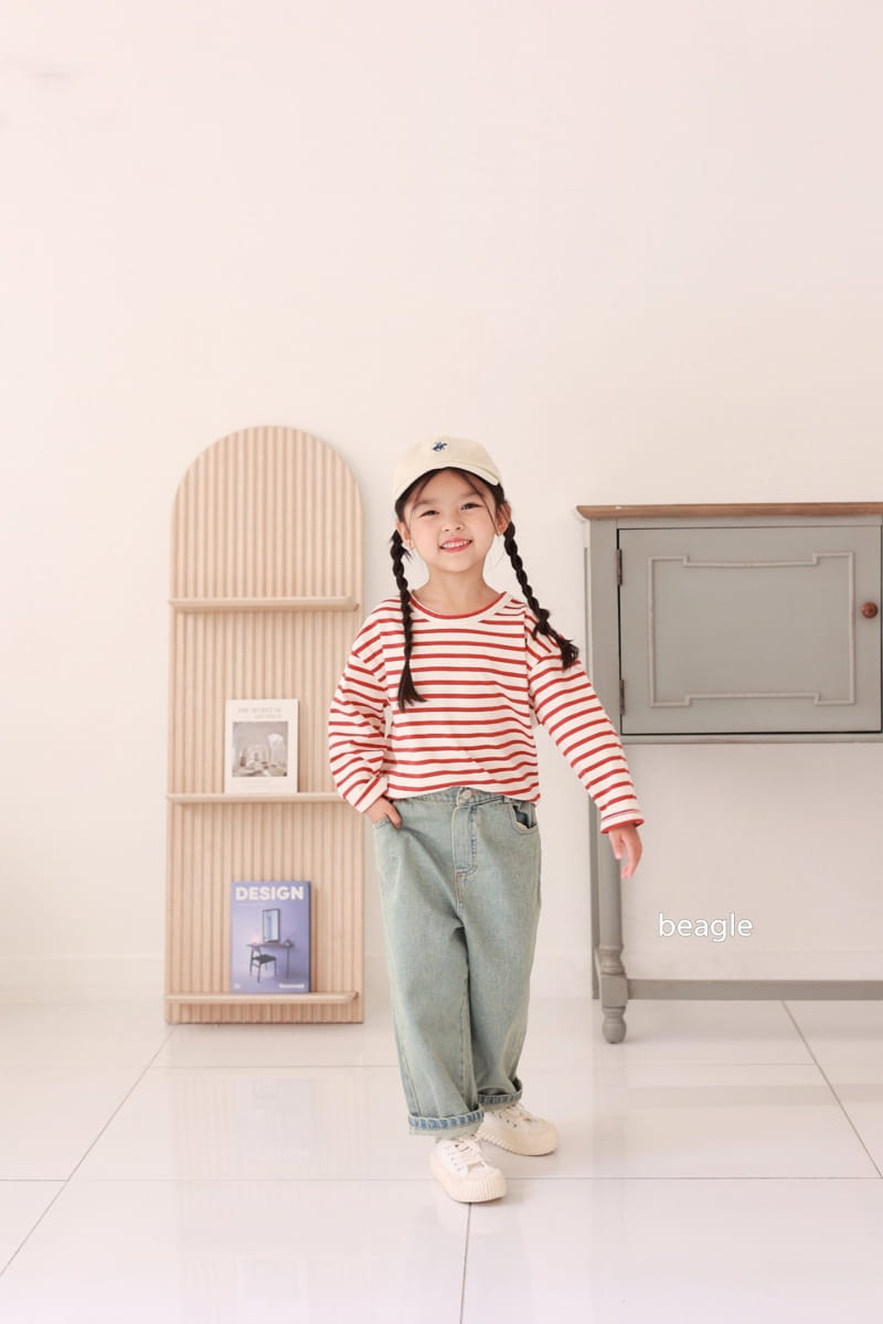 Beagle - Korean Children Fashion - #fashionkids - Hei Stripes Tee - 5