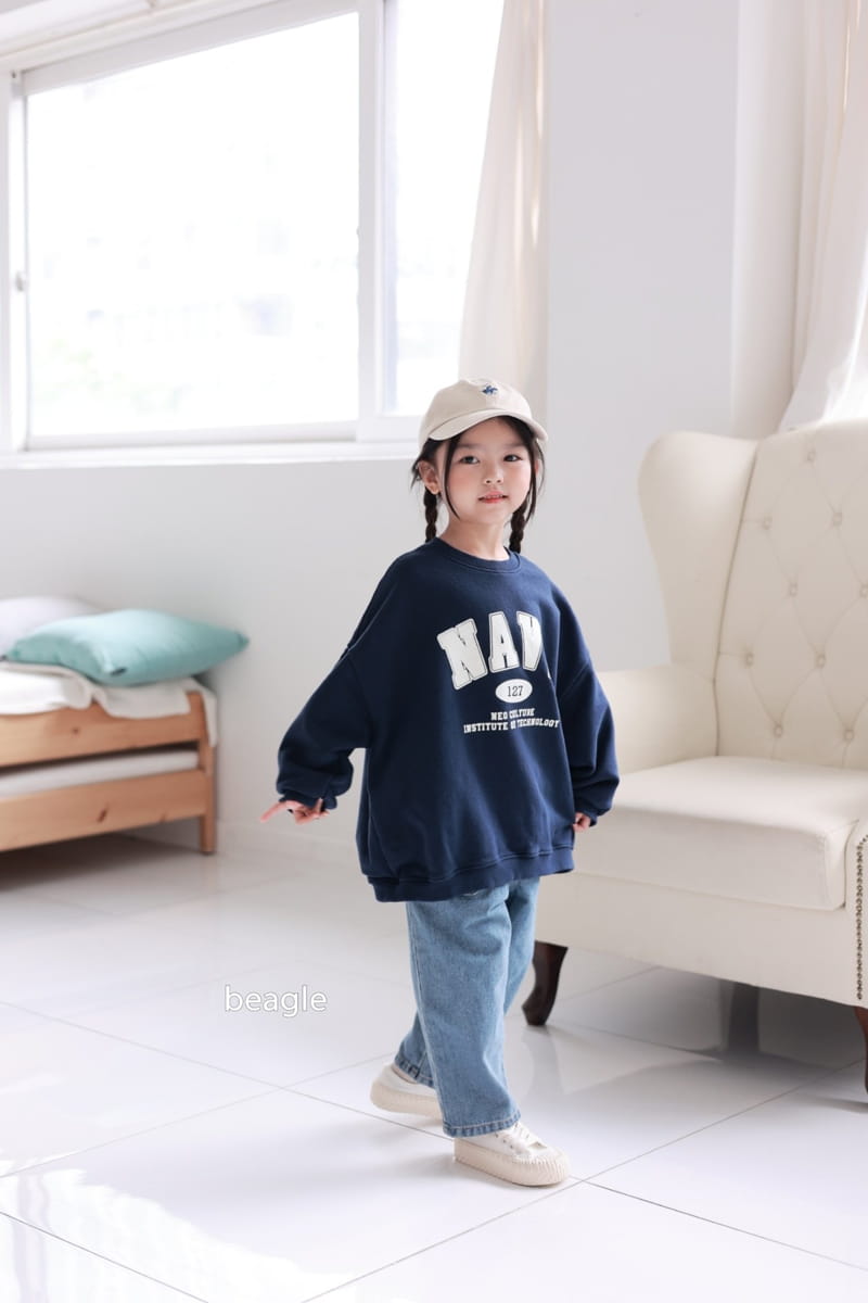 Beagle - Korean Children Fashion - #fashionkids - Navy Sweatshirt - 10