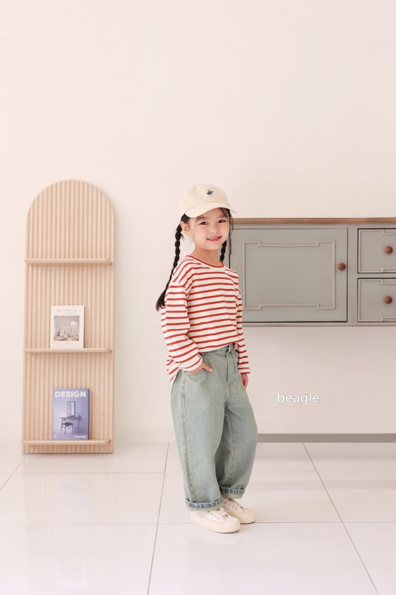 Beagle - Korean Children Fashion - #kidsshorts - Hei Stripes Tee - 6