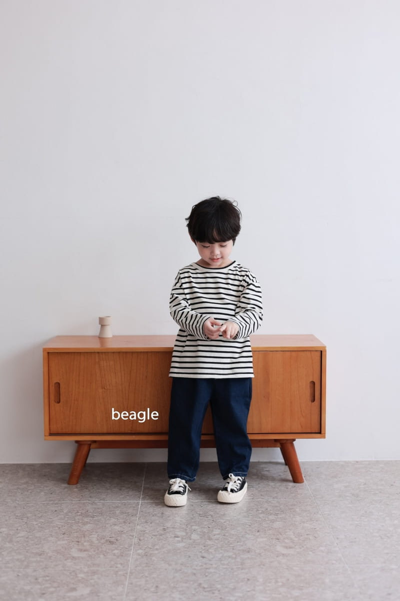 Beagle - Korean Children Fashion - #kidzfashiontrend - Dart Baggy Jeans - 9