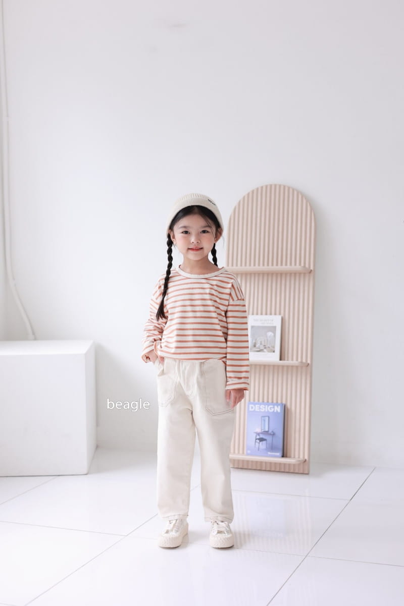 Beagle - Korean Children Fashion - #littlefashionista - Hei Stripes Tee - 10
