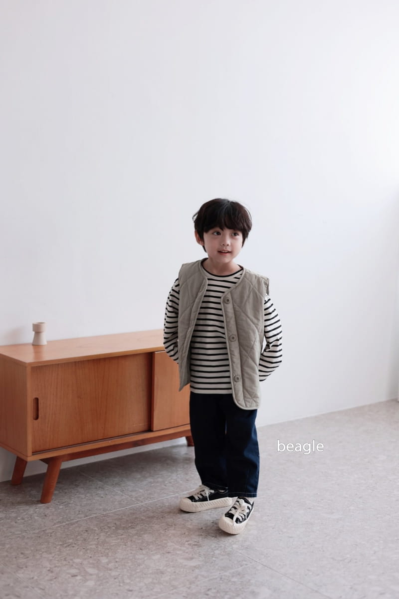 Beagle - Korean Children Fashion - #littlefashionista - Baba Quilting Top Bottom Set - 7