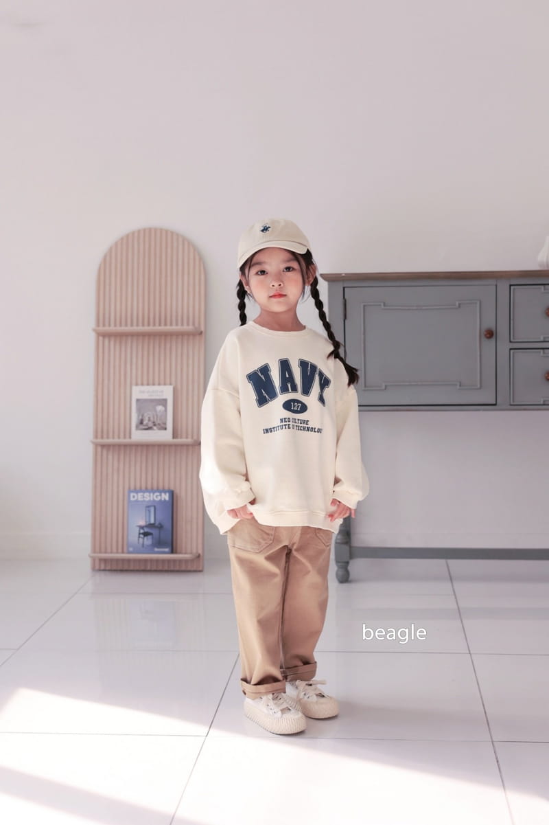 Beagle - Korean Children Fashion - #magicofchildhood - Navy Sweatshirt - 2