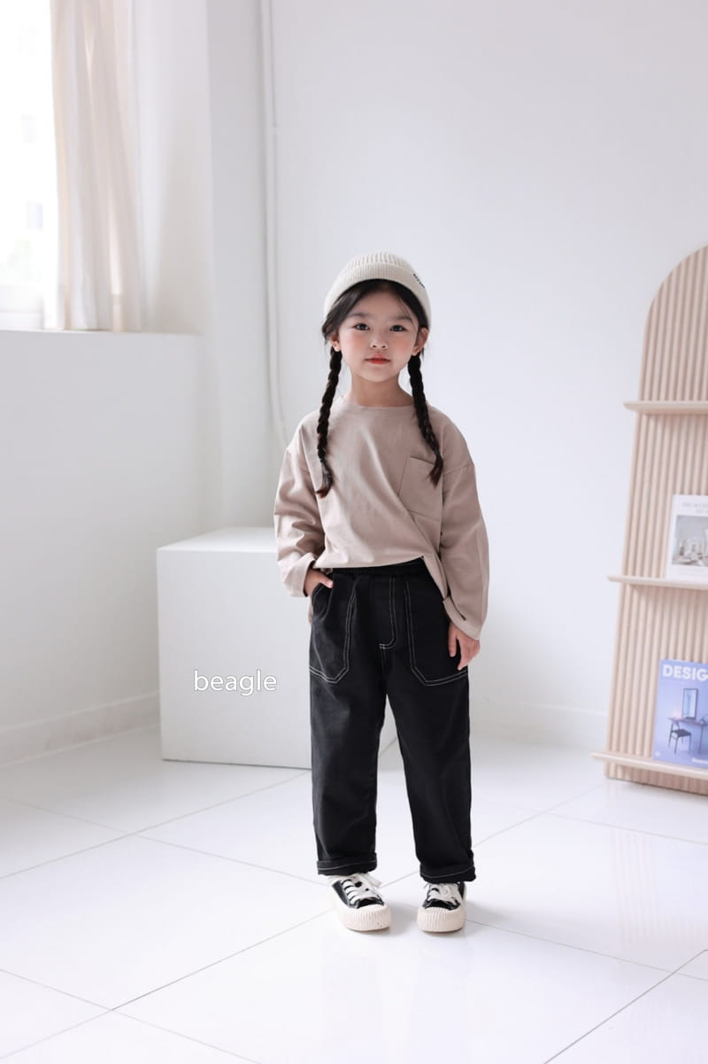Beagle - Korean Children Fashion - #minifashionista - Today Pocket Tee - 11