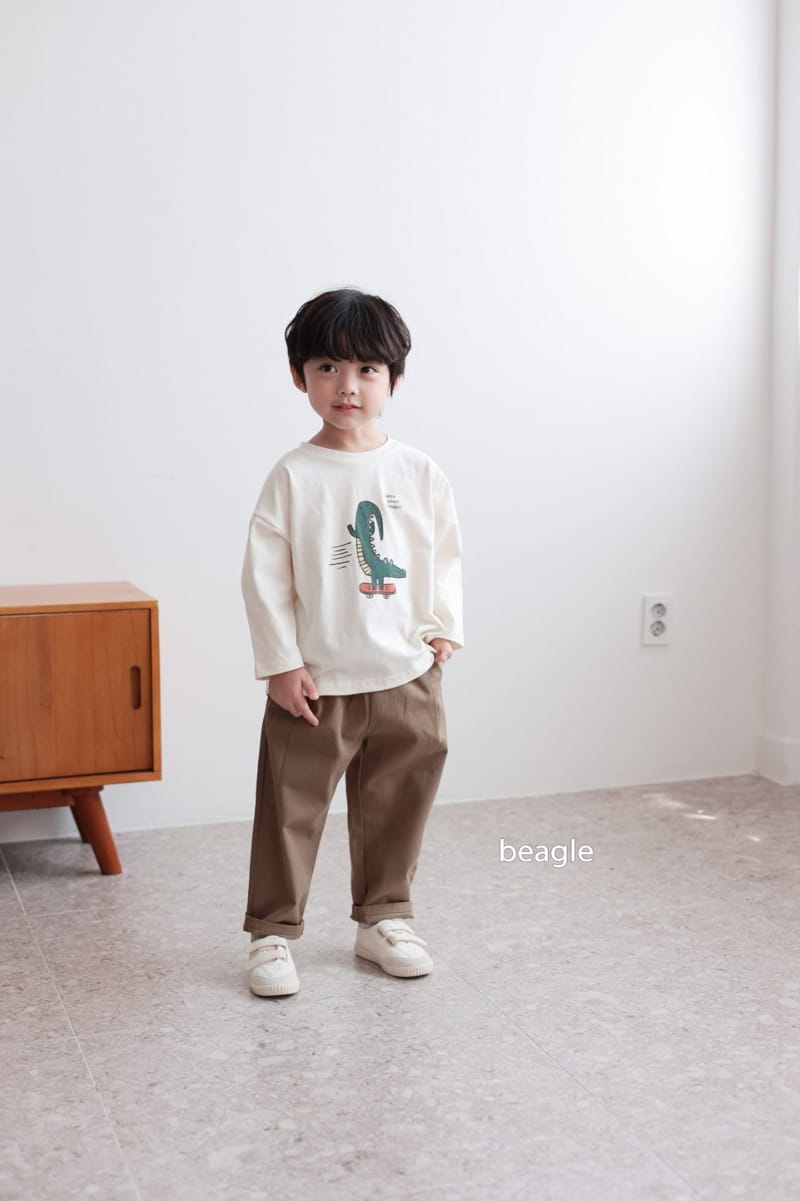 Beagle - Korean Children Fashion - #minifashionista - Crocodile Paint Tee - 7