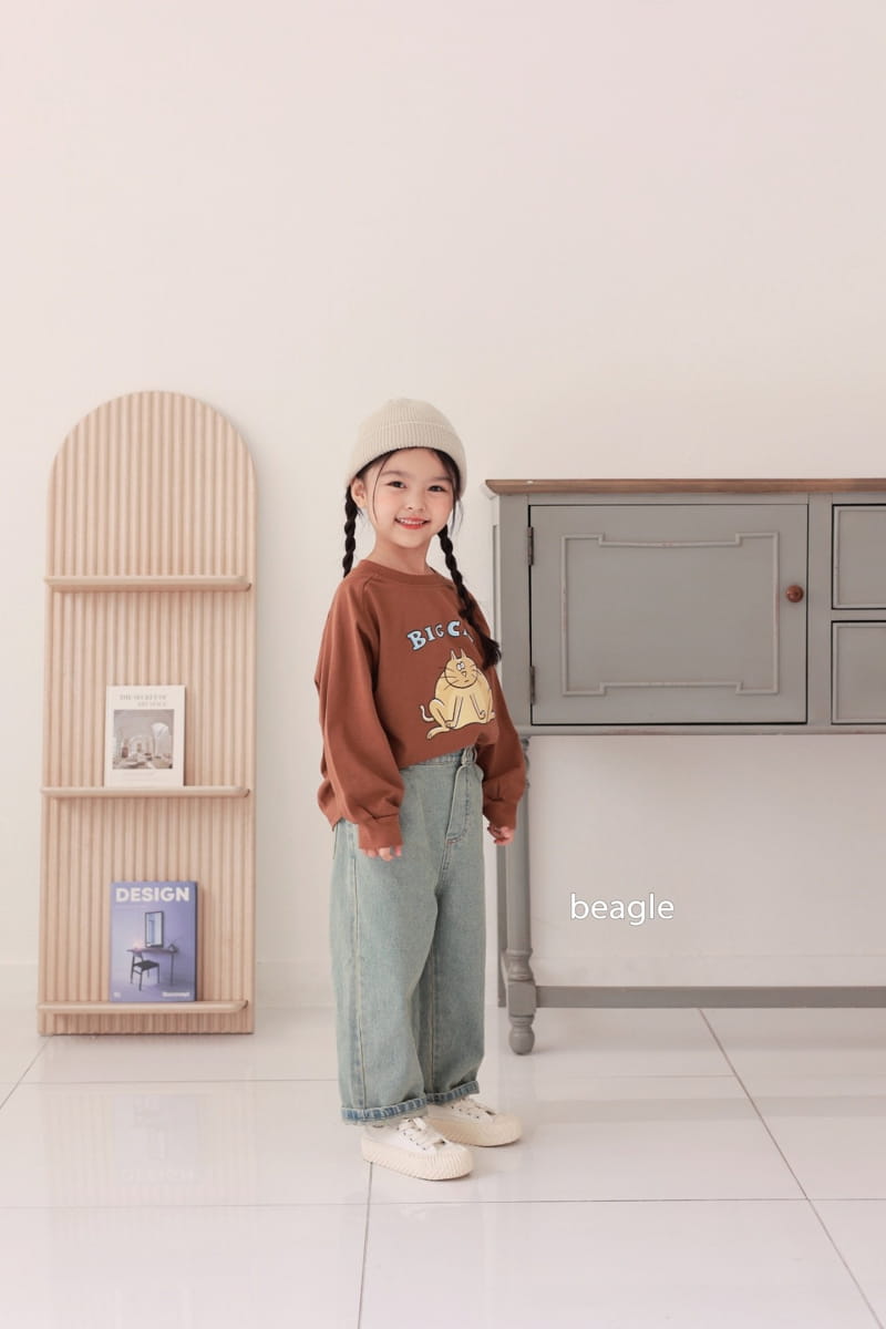 Beagle - Korean Children Fashion - #prettylittlegirls - Big Cat Tee - 5