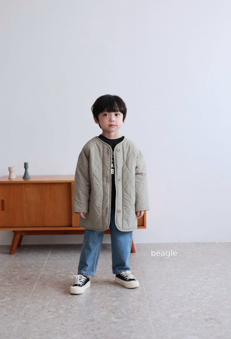 Beagle - Korean Children Fashion - #todddlerfashion - Baba Quilting Top Bottom Set - 11