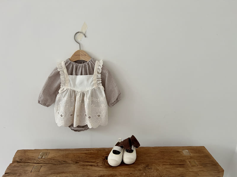 Bebe Nine - Korean Baby Fashion - #babyoutfit - Lace Apron - 12