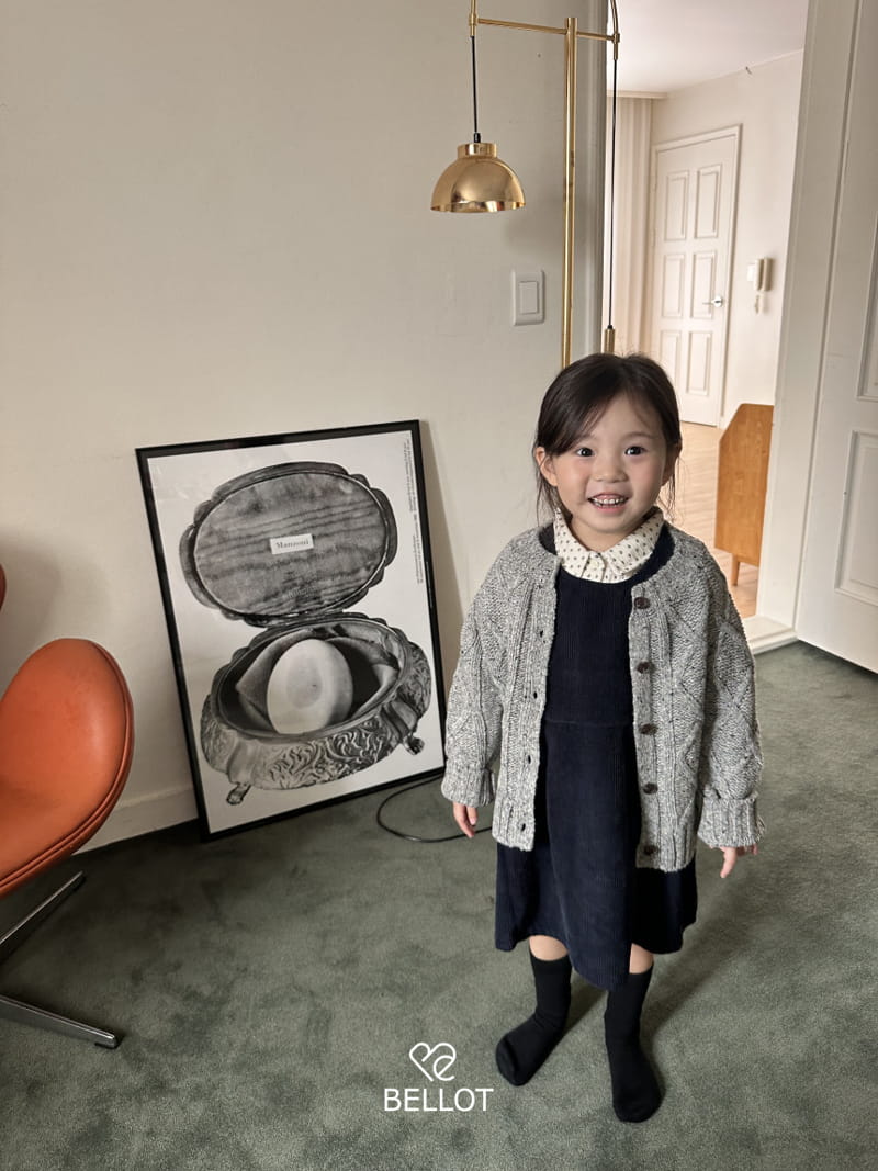 Bellot - Korean Children Fashion - #discoveringself - Corduroy One-piece - 4