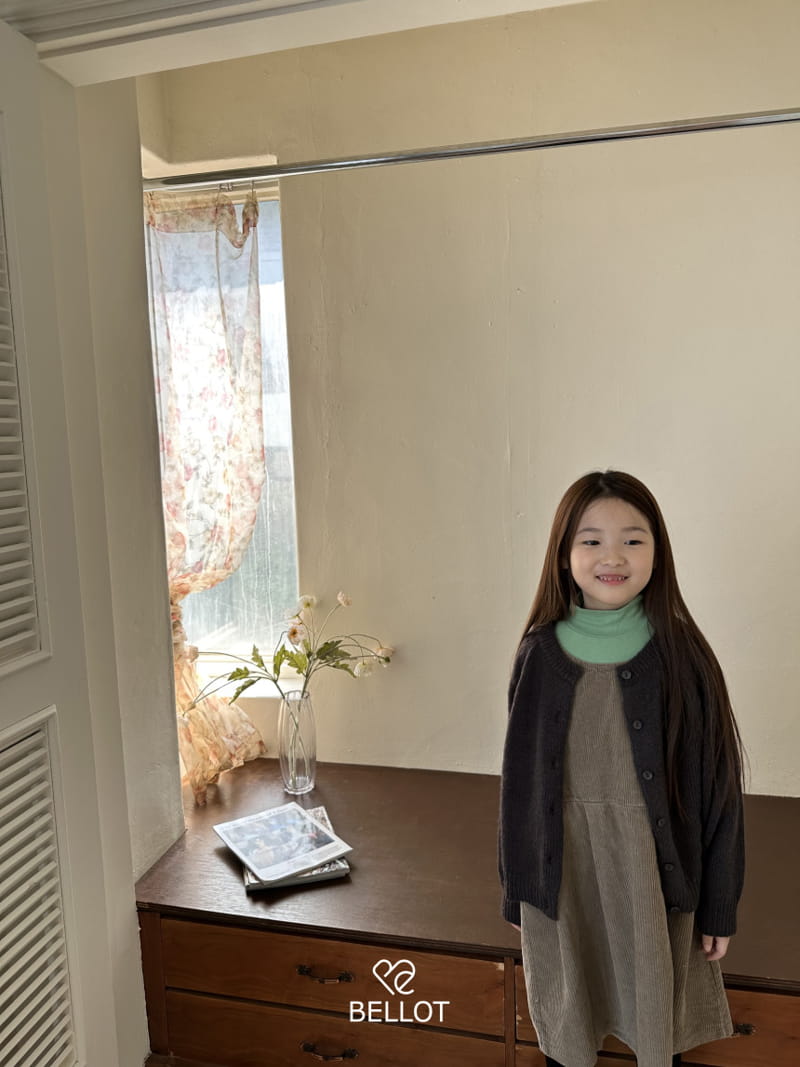 Bellot - Korean Children Fashion - #kidzfashiontrend - Corduroy One-piece - 7