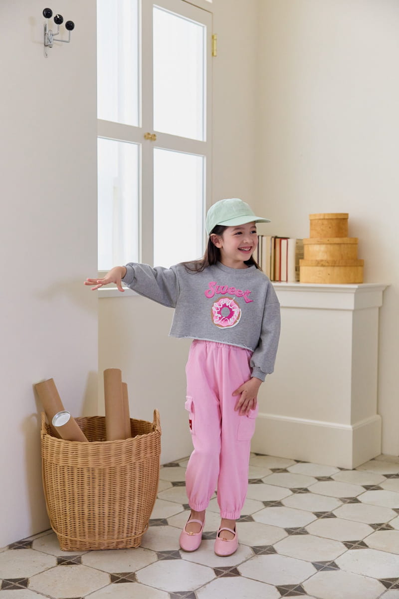 Berry Berry - Korean Children Fashion - #kidsshorts - Donut Sweatshirt - 7