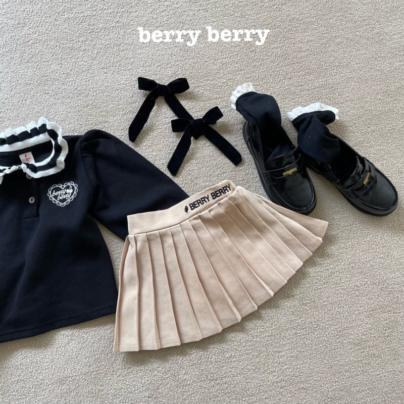Berry Berry - Korean Children Fashion - #kidsstore - Logo Skirt - 2