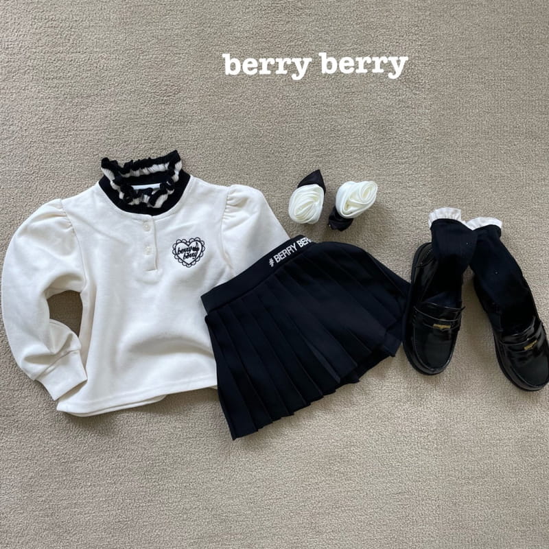 Berry Berry - Korean Children Fashion - #kidsstore - Berry Collar Tee