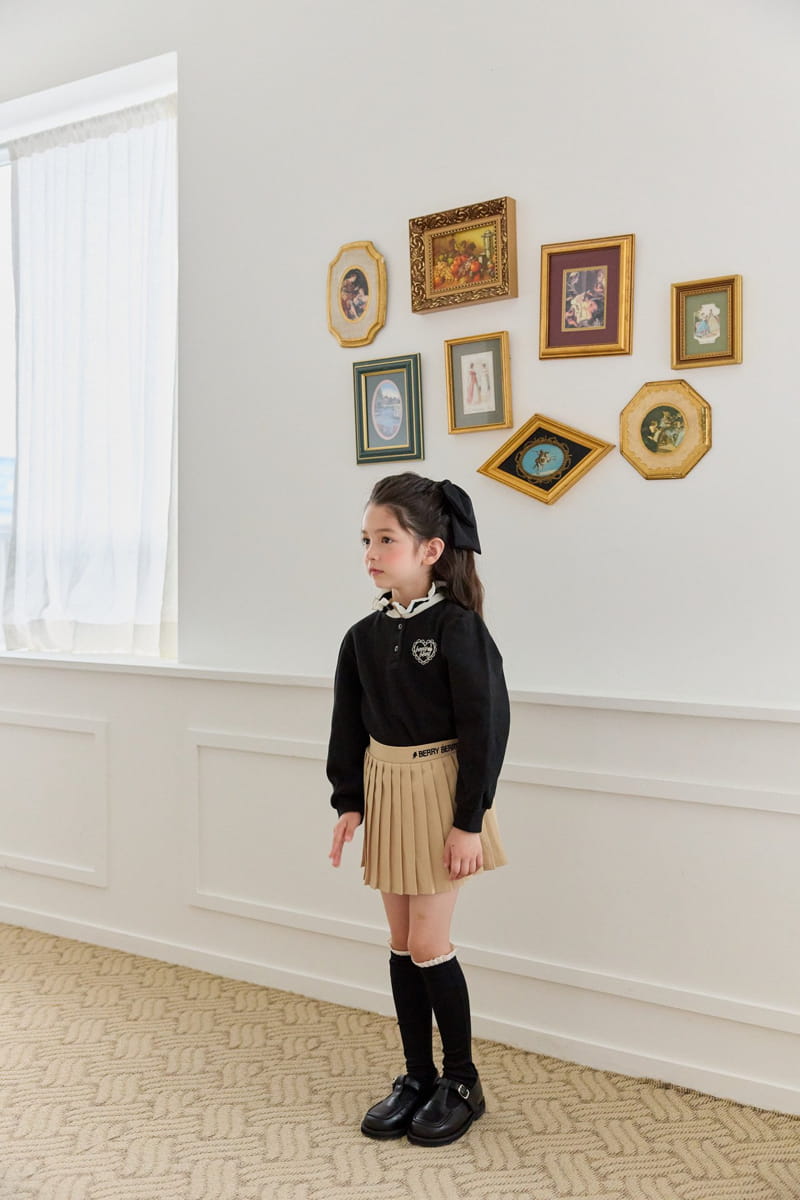 Berry Berry - Korean Children Fashion - #littlefashionista - Logo Skirt - 5