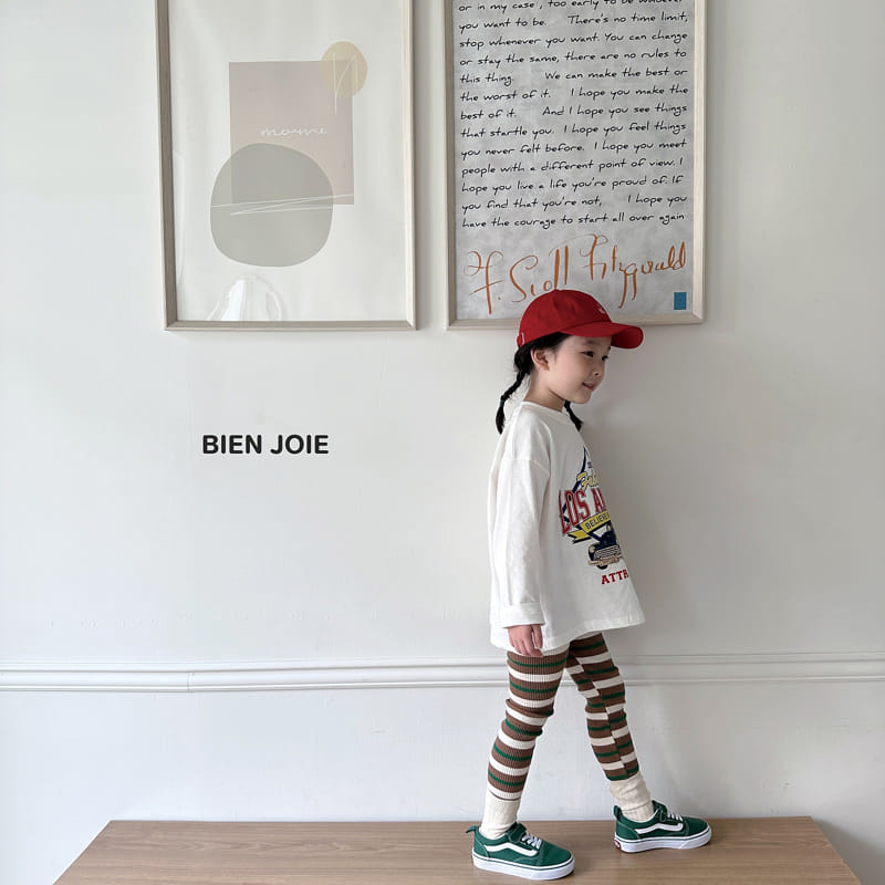 Bien Joie - Korean Children Fashion - #fashionkids - Cheese St Leggings - 10
