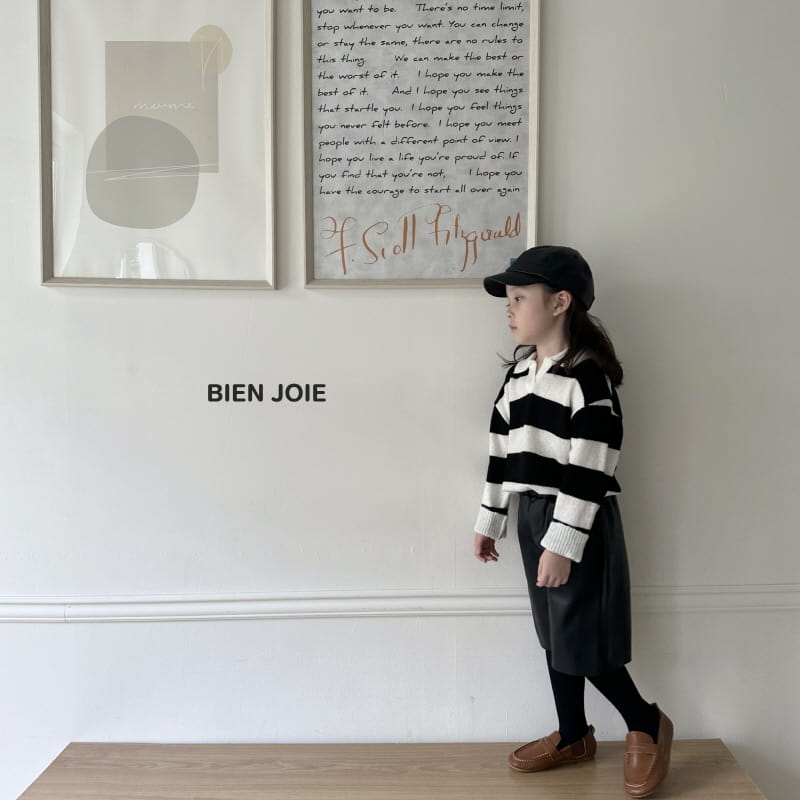 Bien Joie - Korean Children Fashion - #kidsshorts - Poling Knit Tee
