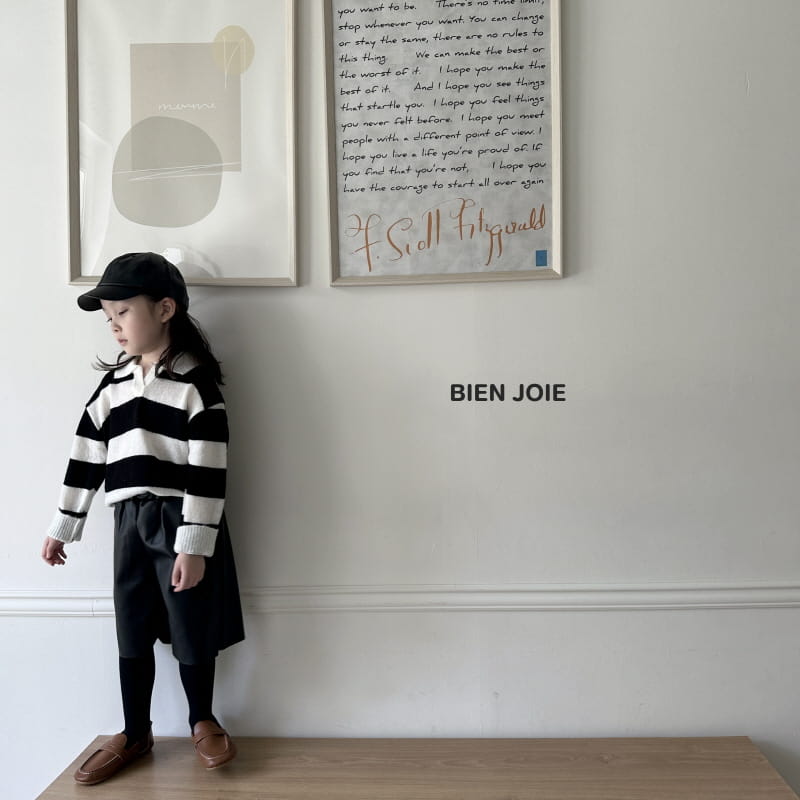 Bien Joie - Korean Children Fashion - #kidzfashiontrend - Poling Knit Tee - 3