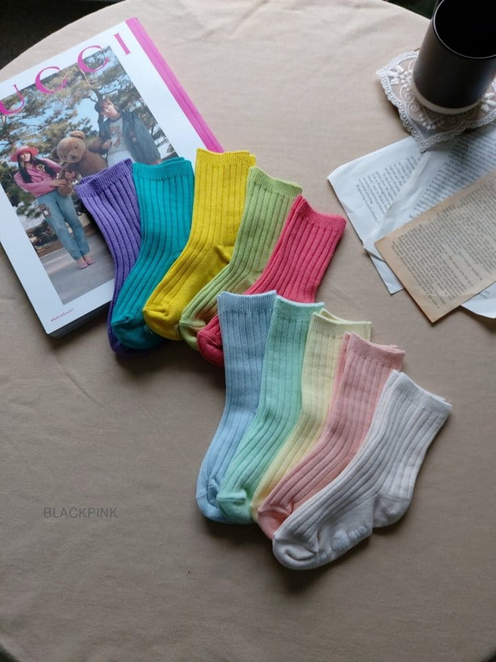 Black Pink - Korean Children Fashion - #todddlerfashion - Only Wear You Socks  - 2