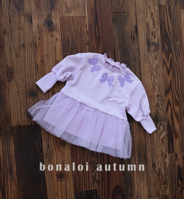 Bonaloi - Korean Children Fashion - #prettylittlegirls - Ribbon Sha Sweatshirt - 10