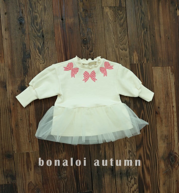 Bonaloi - Korean Children Fashion - #todddlerfashion - Ribbon Sha Sweatshirt - 11