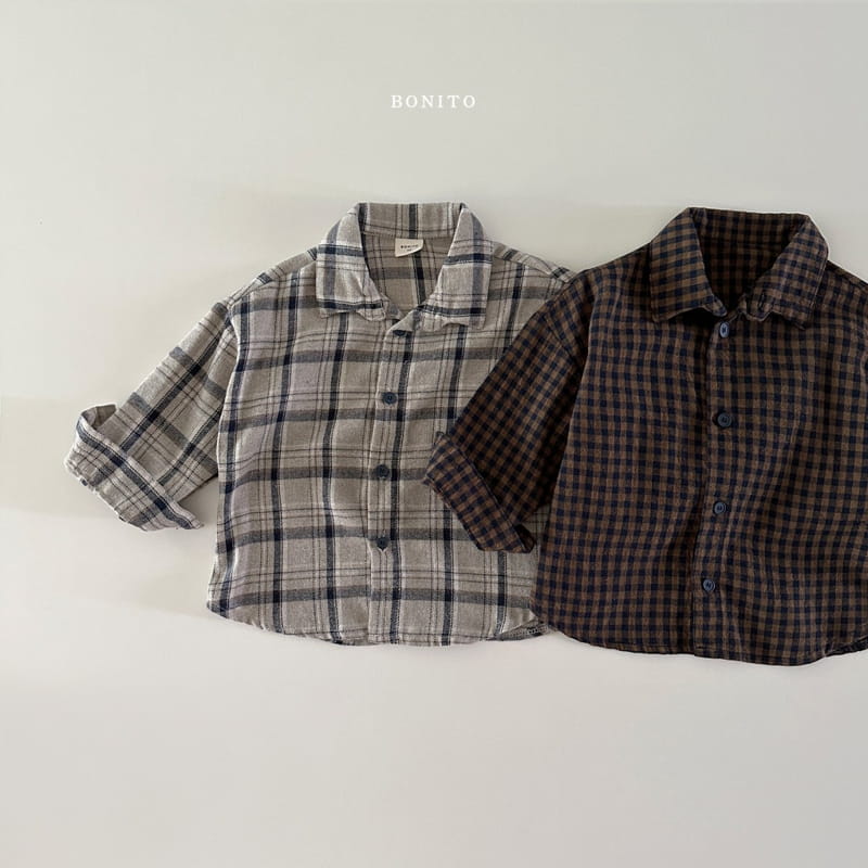 Bonito - Korean Baby Fashion - #babyboutique - Check Shirt