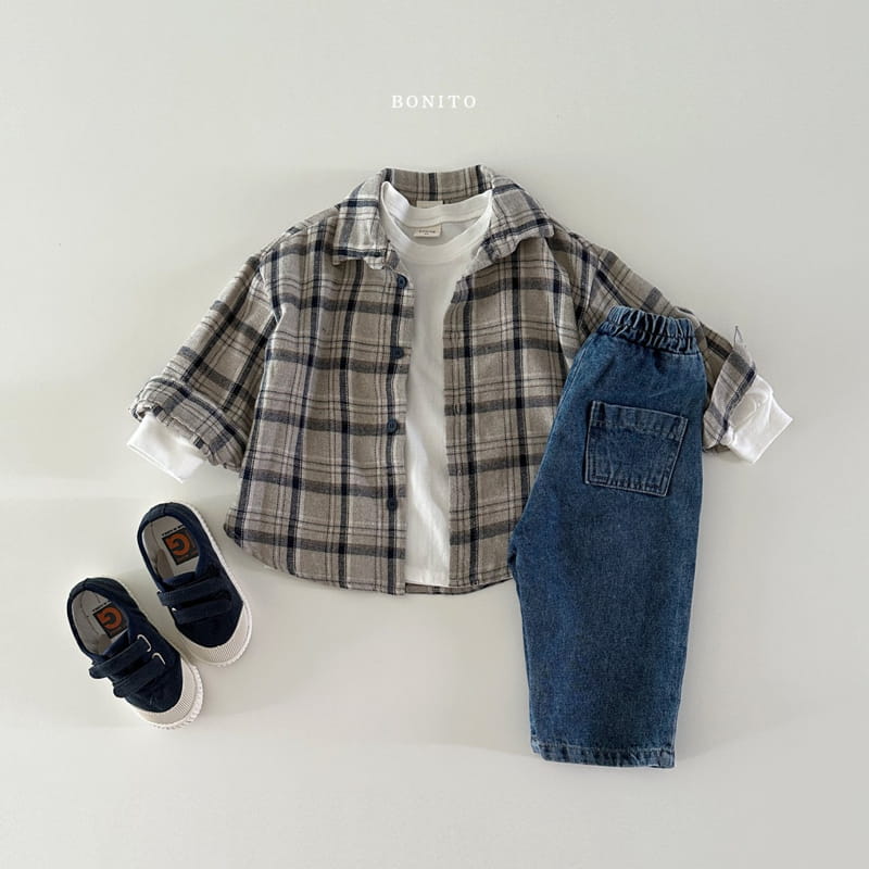 Bonito - Korean Baby Fashion - #babyclothing - Check Shirt - 4