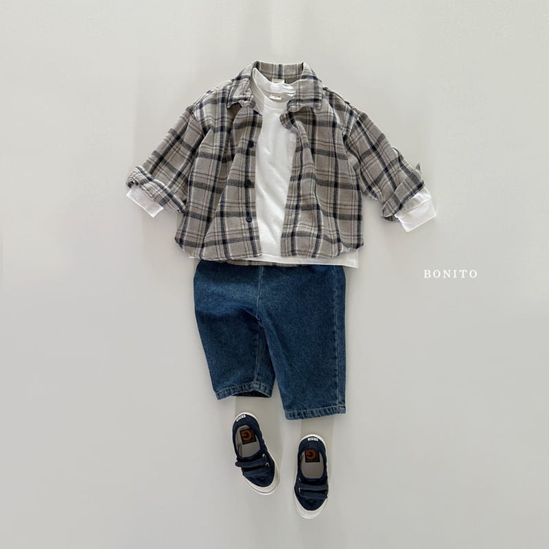 Bonito - Korean Baby Fashion - #babyfever - Check Shirt - 5