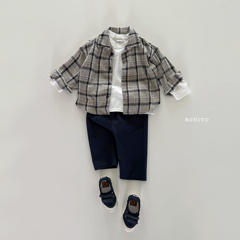 Bonito - Korean Baby Fashion - #babylifestyle - Check Shirt - 7