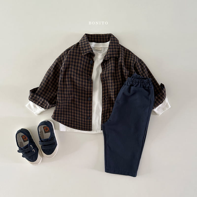 Bonito - Korean Baby Fashion - #babyootd - Check Shirt - 9