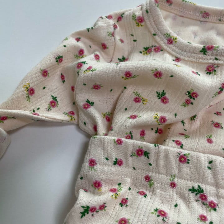Brody Jane - Korean Children Fashion - #designkidswear - Cotton Eyelet Wahing Flower Pajama - 4