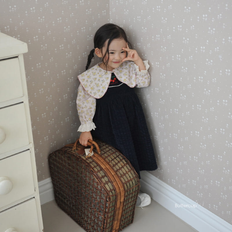 Buttercup - Korean Children Fashion - #Kfashion4kids - Cherrry Flower Layerd One--piece - 9