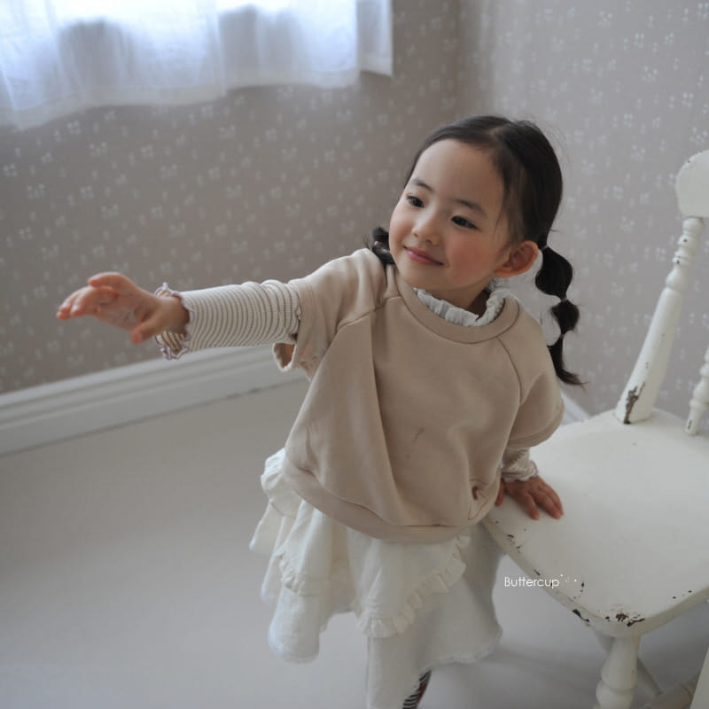 Buttercup - Korean Children Fashion - #Kfashion4kids - Frill Pin Rub Tee - 2