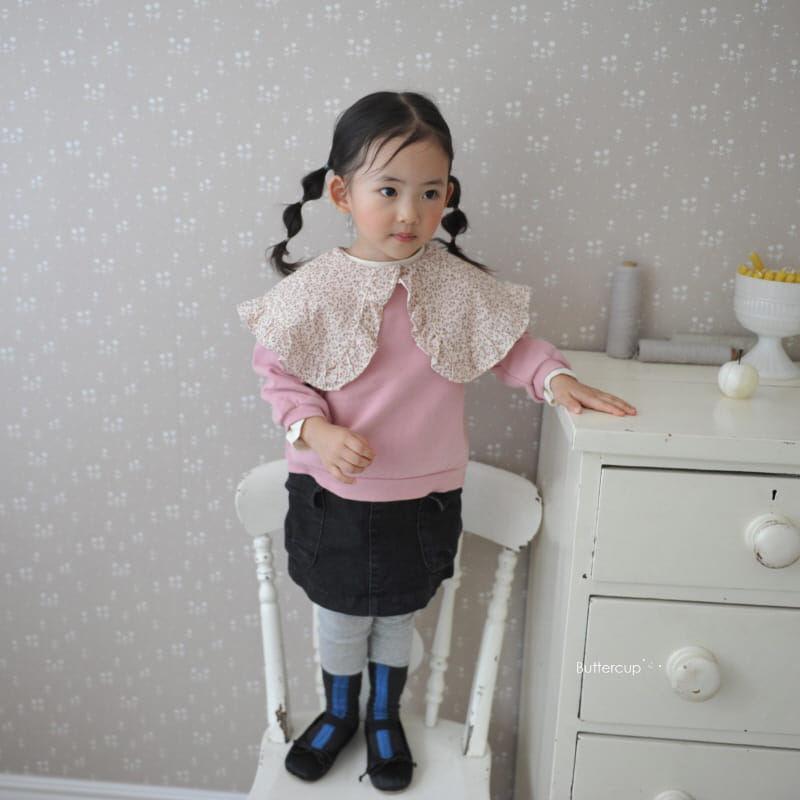 Buttercup - Korean Children Fashion - #stylishchildhood - Small Flower Big Sweatshirt - 4
