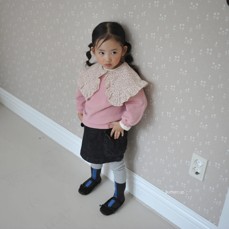 Buttercup - Korean Children Fashion - #childrensboutique - Small Flower Big Sweatshirt - 5