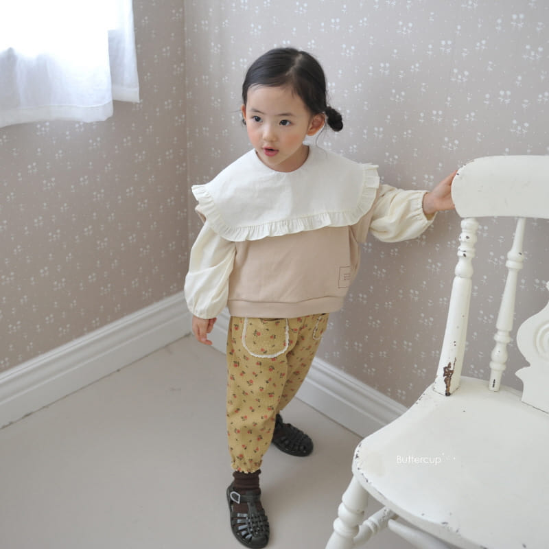Buttercup - Korean Children Fashion - #childrensboutique - Lace Pocket Waffle Pants - 6