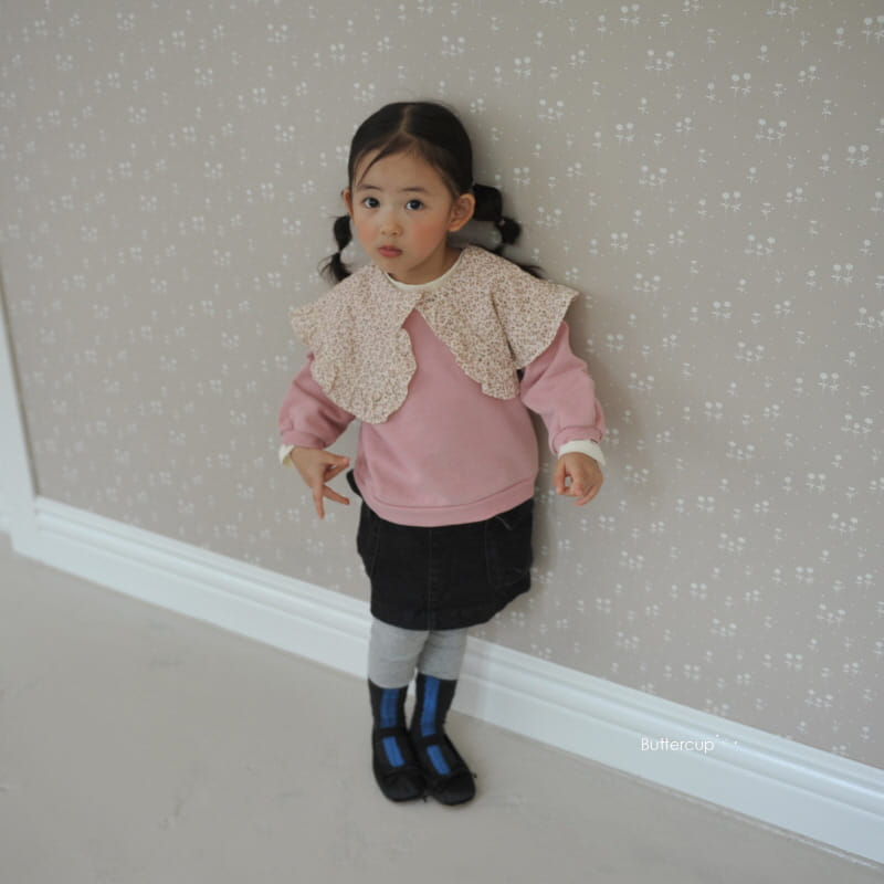 Buttercup - Korean Children Fashion - #designkidswear - Small Flower Big Sweatshirt - 6